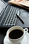 Computer & Coffee Mug