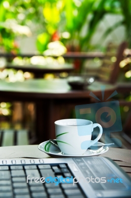 Computer and Coffee